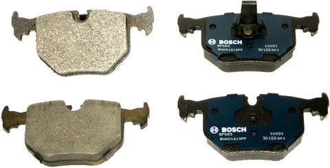Bosch BP683 QuietCast Premium Semi-Metallic Disc Brake Pad Set For Select BMW 330Ci, 330i, 330xi, 525i, 525xi, 740i, 740iL, 750iL, M3, M5, X3, X5, Z4, Z8; Land Rover Range Rover; Rear