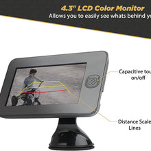SCOSCHE WBUSSMM43-SP Wireless Solar Powered Backup Camera Kit with 4.3” Color Dash Monitor, License Plate Frame and MagicMount Select for Cars, Trucks and SUV’s