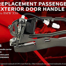 AA Ignition Front Passenger Side Door Handle, Right Side Replaces 51218243616 - Fits BMW X5 2000, 2001, 2002, 2003, 2004, 2005, 2006 - Exterior Door Handle Carrier Assembly Replacement