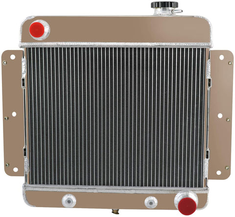 OzCoolingParts 4 Row Core All Aluminum Radiator for 1962-1967 63 64 65 66 Chevy II, Nova Inline w/ V8 Conversion