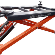 APlusLift HW-SL6600 Mid Rise 6,600LB Auto Scissor Lift 110V / 5 Year Structural Parts Warranty