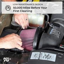 K&N Universal Clamp-On Air Filter: High Performance, Premium, Washable, Replacement Engine Filter: Flange Diameter: 6 In, Filter Height: 5 In, Flange Length: 1 In, Shape: Round Tapered, RU-2960XD