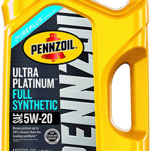 Pennzoil 550038330 Ultra Platinum 5W-20 Full Synthetic Motor Oil- 5 Quart Jug