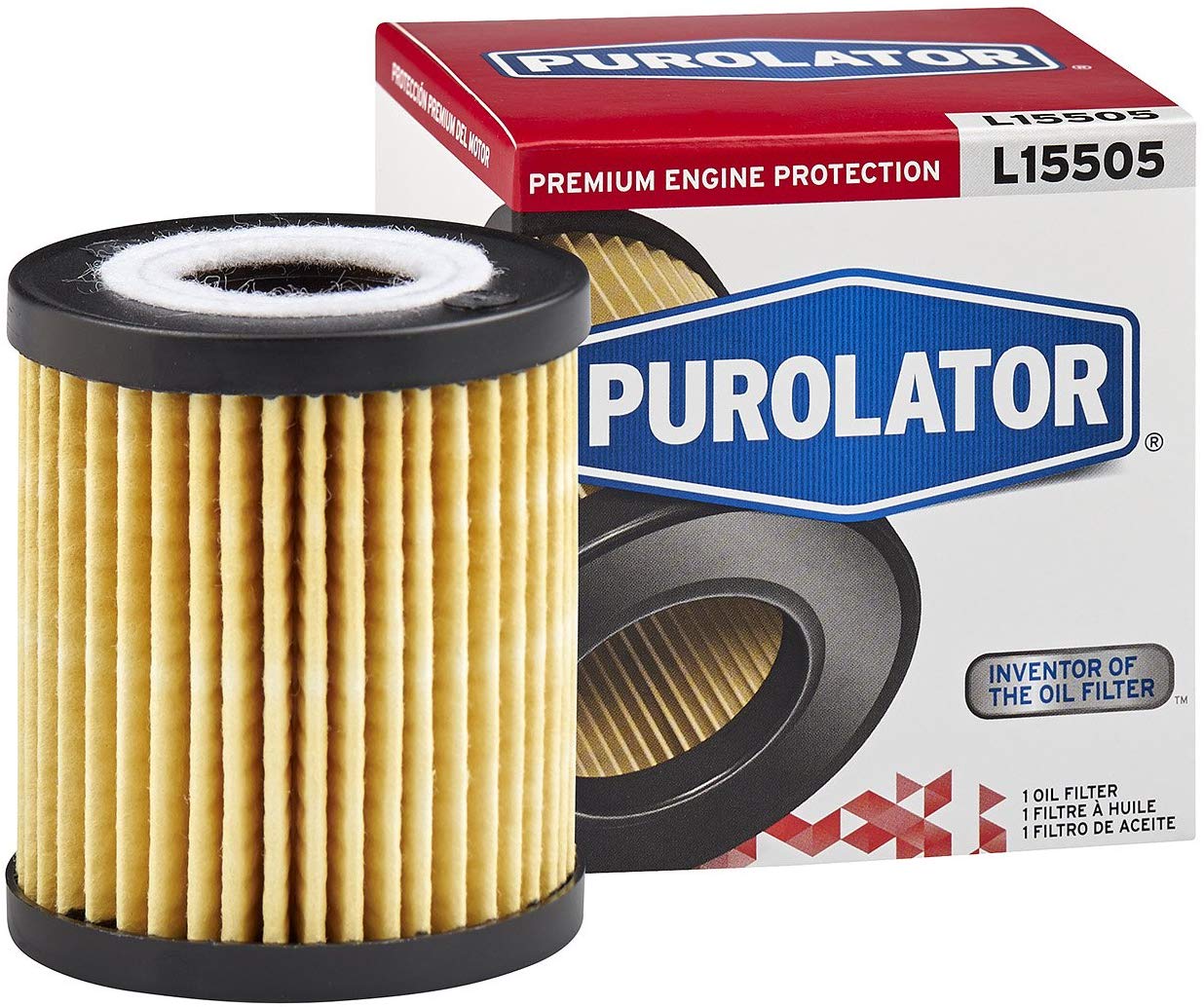 Purolator L15505 Red Single Premium Engine Protection Cartridge Oil Filter