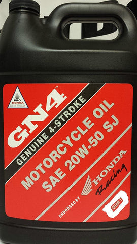 One Case of 12 Quarts / Genuine Honda Motorcycle Oil Gn4 Sae 20w-50 Sj / Perfect for Motorcycles and Atv's / Pt # 08C35-A251M01