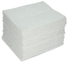 AABACO Oil Only ABSORBENT PADS - Heavy Weight Sheets (100ct Per Pack) 15 X 17 Inch High Absorbency for OIL and FUEL SPILLS - Repels Water, Absorbing up to 24 Gallons - Cleanup & Automotive (100)