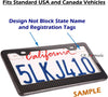 CK Formula Printed License Plate Frame Carbon Fiber 2 Pack - Stainless Steel Printed Carbon Fiber License Plate Frame Front & Rear Holder with Stainless Steel Screws Carbon Fiber License Frame