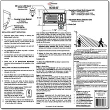 MG1000-450B, 12 Volt Exterior Motion Sensor RV LED Porch Utility Light, American Designed Bright RV Security Motion Porch Light, Black