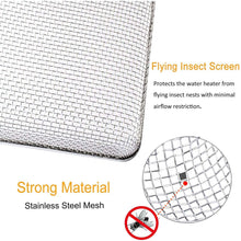Flying Insect Screen for RV Refrigerator Vents, RV Water Heater Screen,RV Furnace Bug Screen for Camper Vents