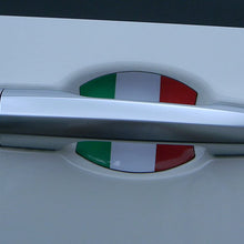Fiat 500 Italian Flag Car Auto Door Handle Trim Molding Scratch Protector 2 Door Pack