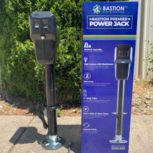 Bastion Epic HD Power Tongue Jack | Electric or Manual Operation | A-Frame 3500LB Capacity | 12V | Front LED | For Trailers, Campers, & Boats