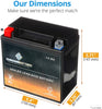 YTX14-BS ATV Battery- Rechargeable, Factory sealed, Replacement for Honda TRX 500 420 450 350 300 Rubicon Foreman Rancher