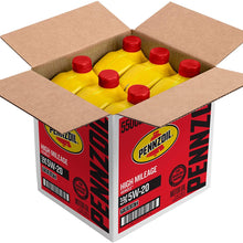 Pennzoil High Mileage Motor Oil 5W-20 –1 Quart (Pack of 6)