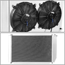 Replacement for Ford Mustang/Lincoln Mark VII 3-Row Aluminum Radiator + 12V Fan Shroud