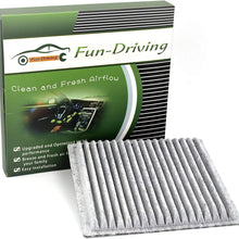 FUN-DRIVING Macrofiber Cabin Air Filter,Microfilter,Long-Fiber,Replacement for 64119237554/64119237555