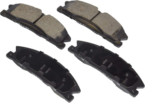 Bosch BE1611H Blue Disc Brake Pad Set with Hardware for Select Ford Explorer, Flex, Taurus and Lincoln MKS, MKT Vehicles - FRONT