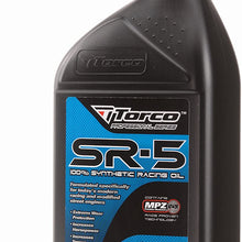 Torco A150540C SR-5 5w40 Synthetic Racing Oil Bottle - 1 Liter Bottle, (Case of 12)
