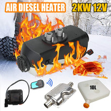 Superfastracing 2KW 12V Diesel Air Heater Tank LCD Thermostat Quiet For Truck Boat Car Trailer