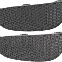 Bumper Grille Set of 2 Compatible with MERCEDES BENZ C300 2015-2017 Front Right Side and Left Side Outer