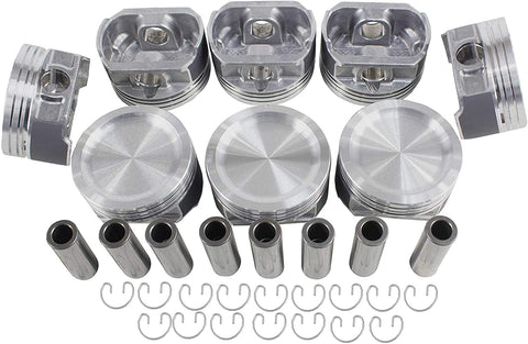 DNJ P4151 Piston Set for 2000-2011 / Ford, Lincoln, Mercury/Crown Victoria, E-150, E-250, Expedition, Explorer, F-150, F-150 Heritage, Grand Marquis, Mountaineer, Mustang