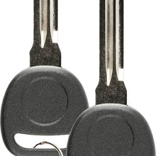 Discount Keyless Replacement Ignition Transponder Uncut Key Compatible with ID 46 Circle + (2 Pack)