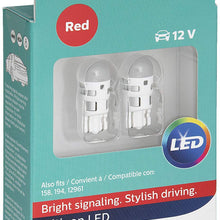 Philips 168 Ultinon LED Bulb (Red), 2 Pack