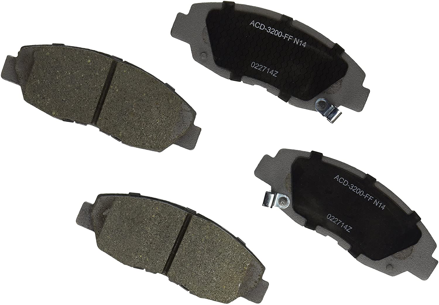 ACDelco 14D465ACH Advantage Ceramic Front Disc Brake Pad Set