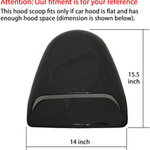 CK Formula Universal Decorative Hood Scoop Dark Smoke Black Waterproof Air Flow Intake Vent Cover for Vehicle Car Auto