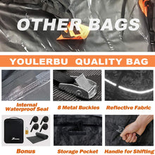 YOULERBU Car Roof Bag & Rooftop Cargo Carrier Bag, 100% Waterproof Excellent Military Quality Rooftop Car Bag - Fits All Cars