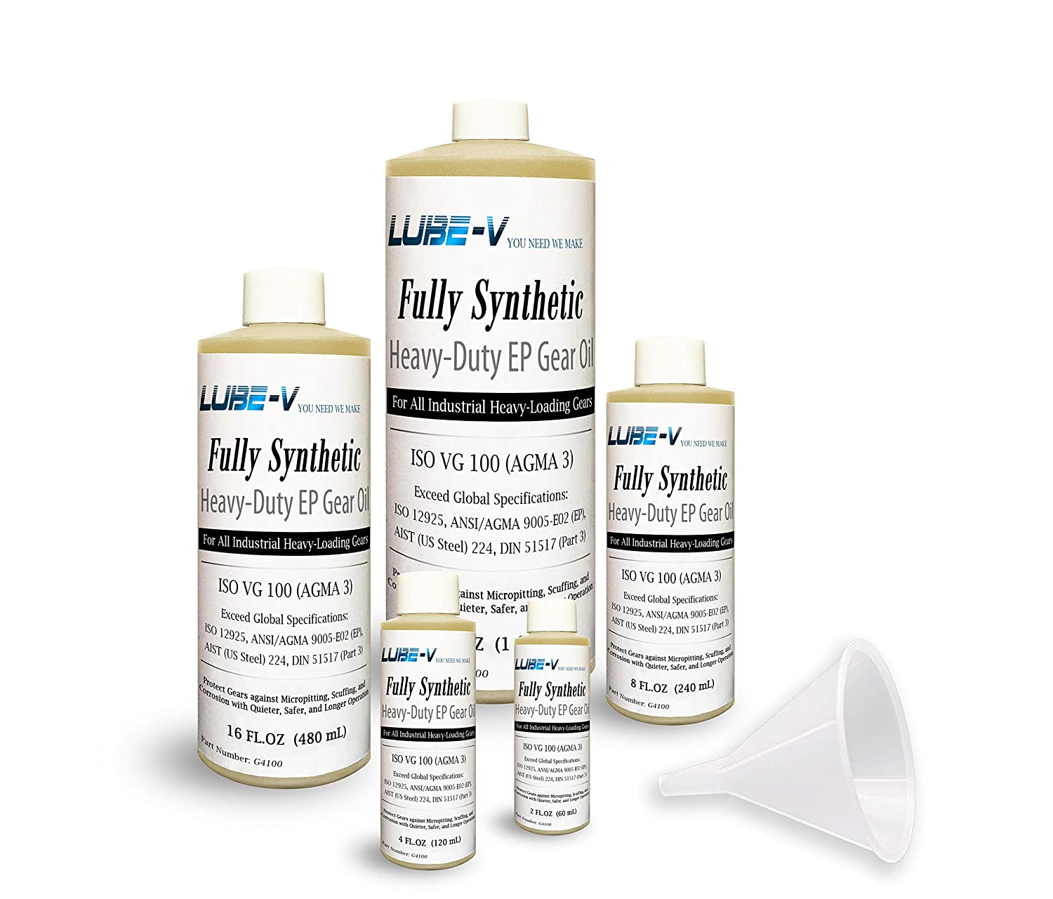 Full Synthetic Heavy Duty EP Gear Oil ISO 100, AGMA 3, Better-to Shell Omala S2 G 100, ExxonMobil Mobilgear 627 (1 Quart (32 oz))