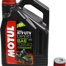 Motul for Honda Pioneer 500 Synthetic Blend Engine Oil Change Kit 10W-40 4 Liters Performance Oil Filter