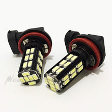 Mega Racer Pack of 2 H11 Bright Chip LED 30-SMD (FOG LAMP) Super White 6000K Headlight Bulb 12V Replace Xenon Light US