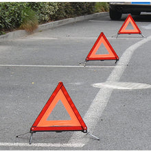 KAFEEK Reflective Warning Triangle Emergency Warning Triangle Roadside Safety Triangle Kits (Set of 3)