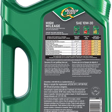 Quaker State 550044937-3PK High Mileage 10W-30 Motor Oil (GF-5), 5 quart, 3 Pack