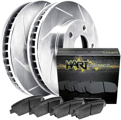 Hart Brakes Rear Slotted Rotors + Ceramic Brake pads PHSR.03003.02