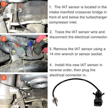 97381182 Intake Air Temperature Sensor Alt. For GM Duramax 2006-2010 LBZ/LMM 6.6L Diesel Engines