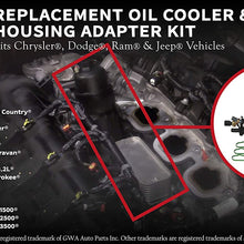 Engine Oil Cooler and Filter Housing Adapter Kit - Replaces 68105583AF, 68105583AE - Compatible with Chrysler, Dodge & Jeep 3.6L V6 Vehicles - 200, Town & Country, Grand Caravan, Wrangler, Ram