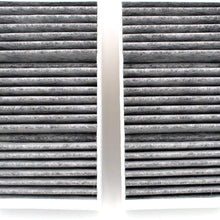 FUN-DRIVING Macrofiber Cabin Air Filter,Microfilter,Long-Fiber,Replacement for 64119237554/64119237555