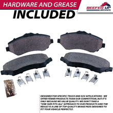 Beefed Up Brakes Heavy Duty Front & Rear Ceramic Brake Pad Kit w/hardware and grease Compatible with 2007-2018 Jeep Wrangler JK/JKU