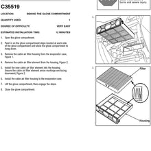 Purolator C35519 PurolatorOne Cabin Air Filter, 1 Count (Pack of 1)