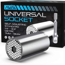 Universal Socket Tool For Wrench Tool Sets, Ratchet, One Size Drill Adapter, Magic Multifunctional, Best Cool Adjustable Gadget Grip Car Tech Gifts For Fathers, Him, Men, Dad