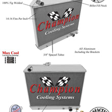 Champion Cooling, 3 Row All Aluminum Radiator for Pontiac Tempest, Gto, CC1678