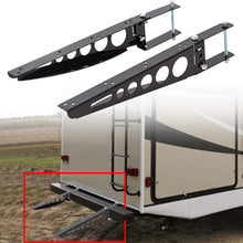 ECOTRIC Universal RV 4" Square Bumper Mounting Mounted Cargo Carrier Box Support Arms Bracket Mounting Racks. (A Pair!)