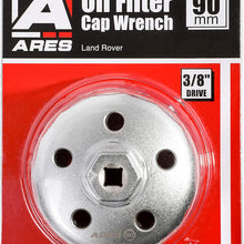 ARES 56026 - Llave de filtro de aceite de 3.543 in para Land Rover - 3/8 pulgadas - quitar fácilmente los filtros de aceite en vehículos Land Rover y Range Rover
