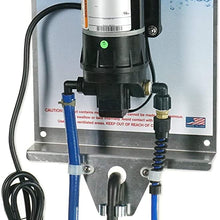 Qwix Mix | Windshield Washer Fluid Wall Mount Dispenser with Box, 1.6 GPM Pump, Includes 25' Coil Hose & Nozzle