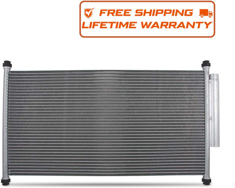 NEW 4165 Aluminum A/C AC Condenser Replacement For 2013-2017 Honda Accord 2.4L l4 3.5L V6