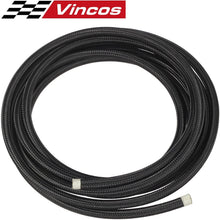 20 Ft 6AN AN-6 Nylon and Stainless Steel Braided Fuel Hose