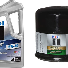 Mobil 1 5W-30 High Mileage Full Synthetic Motor Oil, 5-Quart, Single Bundle 5W-30 High Mileage Full Synthetic Motor Oil, 5-Quart