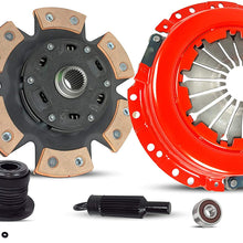 Clutch With Slave Kit Compatible With Canyon Colorado Canyon I-280 I-290 Z71 Z85 SL SLE SLT WT Extended Fleet 2004-2012 2.8L l4 GAS DOHC Naturally Aspirated (6-Puck Disc Stage 2; 04-219RCBS)