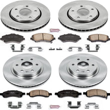 Power Stop KOE4466 Autospecialty Front and Rear Replacement Brake Kit-OE Brake Rotors & Ceramic Brake Pads
